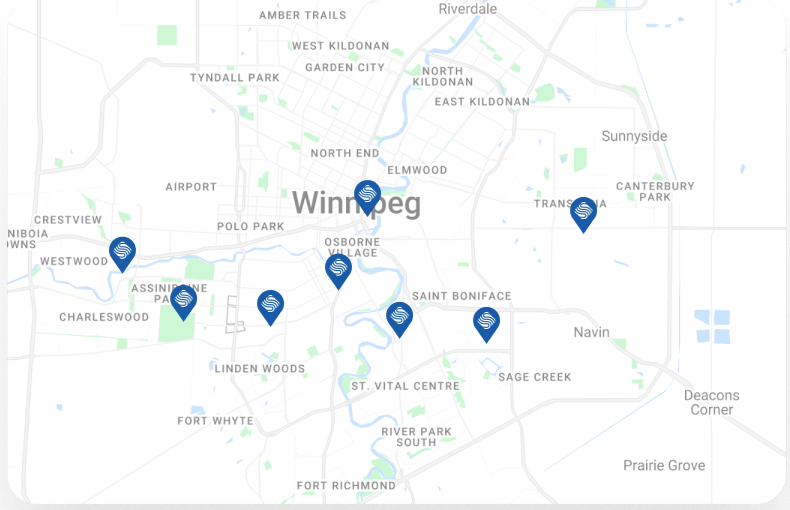 Service area map